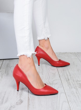 Red - Casual - Shoes - Shoestime