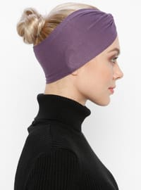 Purple - Simple - Viscose - Bonnet