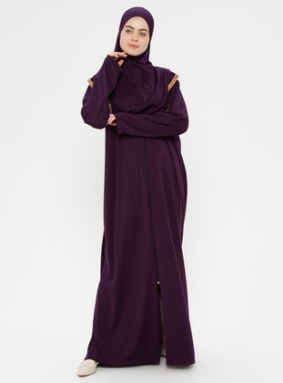 Plum - Unlined - Prayer Clothes - Hal-i Niyaz