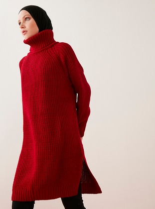Sweater Tunic Red