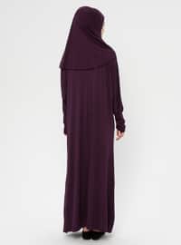 Plum - Unlined - Prayer Clothes - Hal-i Niyaz
