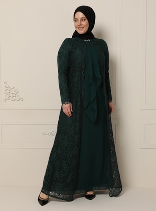  Hijab Evening Dress Green