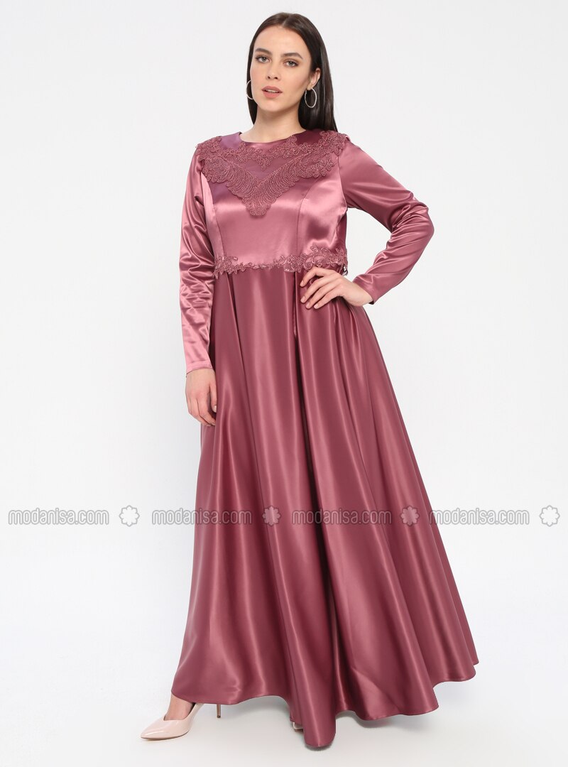 dusty rose formal gown