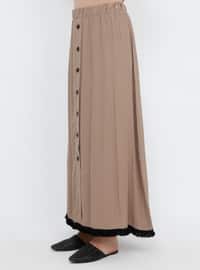 Mink - Unlined - Viscose - Plus Size Skirt
