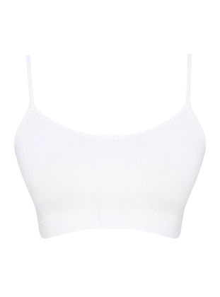 Seamless Strappy Bustier White