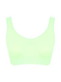 Seamless Thick Straps Bustier Green
