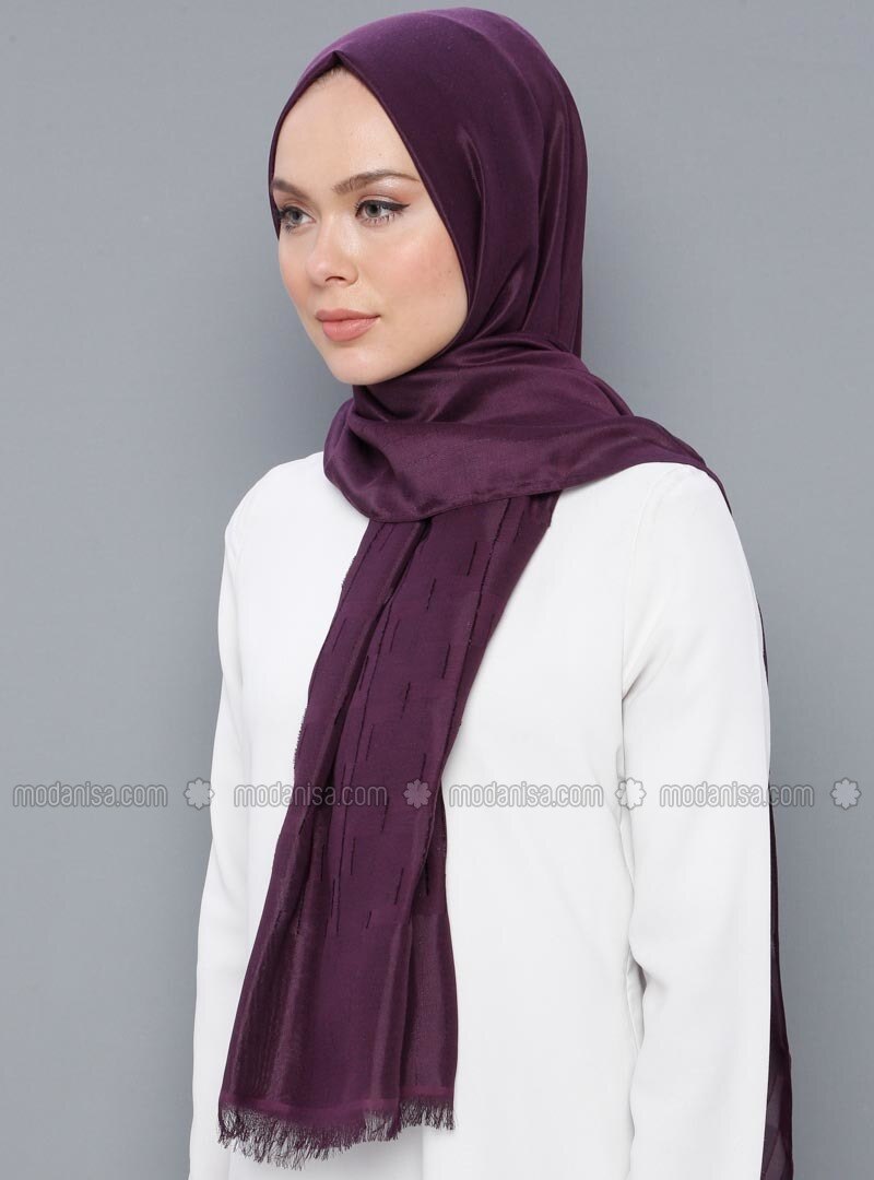 plum chiffon shawl