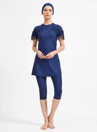 Navy Blue - Half Covered Switsuits
