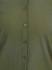 Khaki - Khaki - Point Collar - Tunic