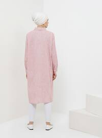 Red - Point Collar - Cotton - Tunic