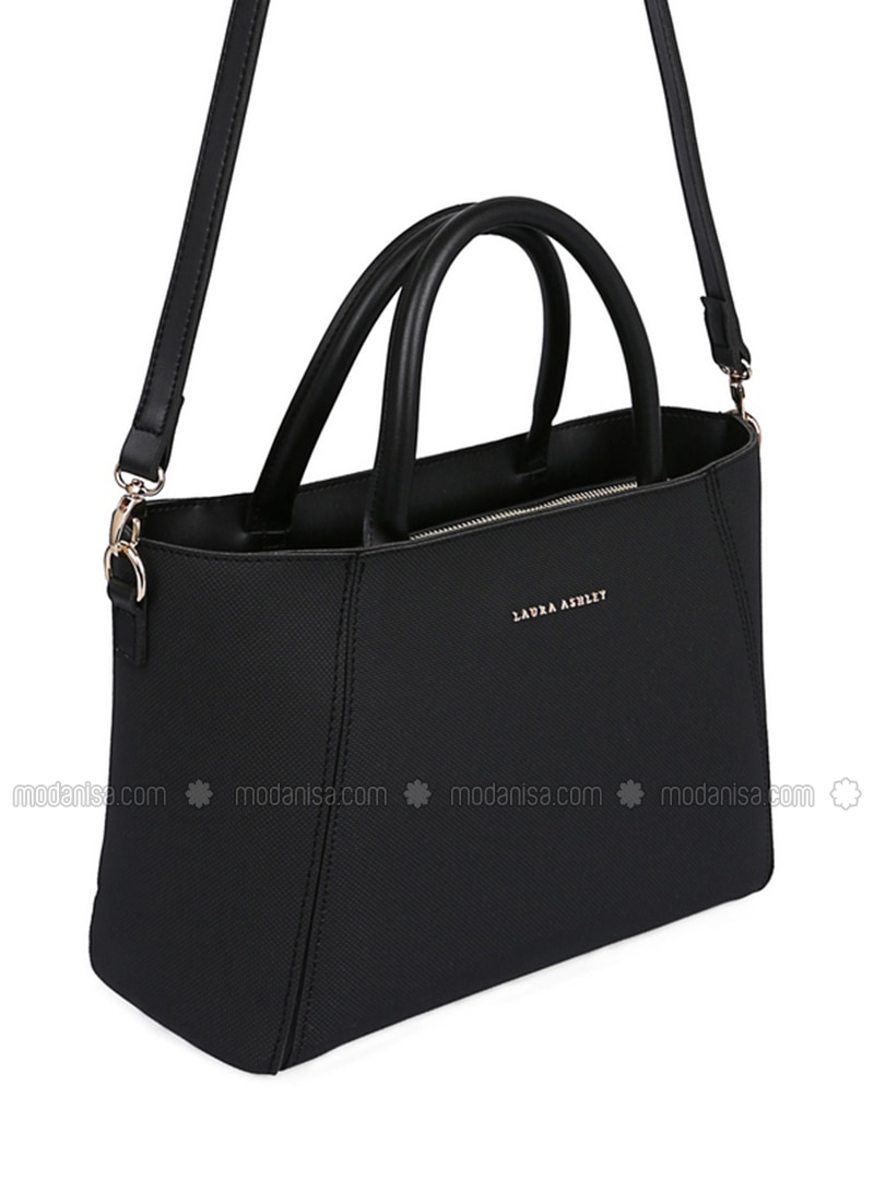 black shoulder tote bag