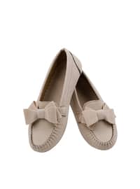 Flat Shoes Cream-Beige