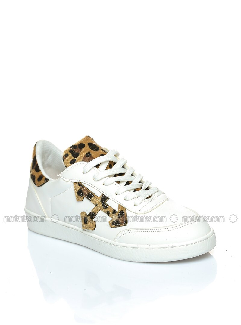 white leopard shoes