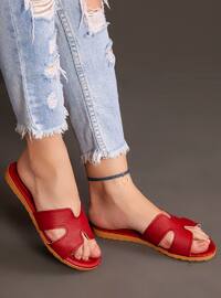 Red - Red - Sandal - Slippers