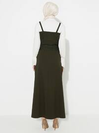 Khaki - Unlined - Cotton - Dress