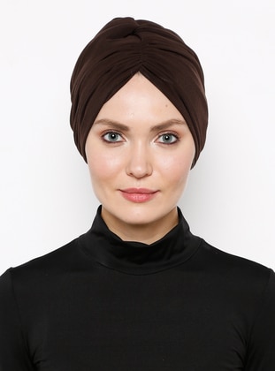 Drape Instant Hijab Brown Instant Scarf