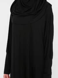 أسود - نسيج غير مبطن - ملابس صلاة