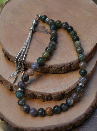 Indian Agate Taspih Prayer Beads