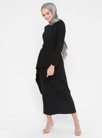 Pencil Skirt & Tunic Co-Ord Black