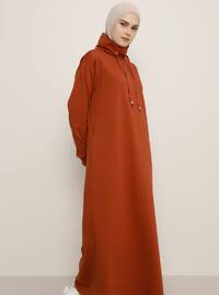 Cinnamon - Polo neck - Unlined - - Dress