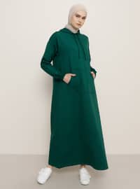 Green - Unlined - Dress