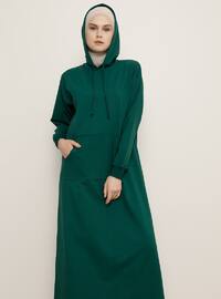 Green - Unlined - Dress