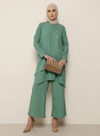 Green - Green Almond - Unlined - Suit