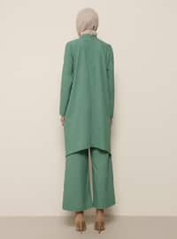 Green - Green Almond - Unlined - Suit