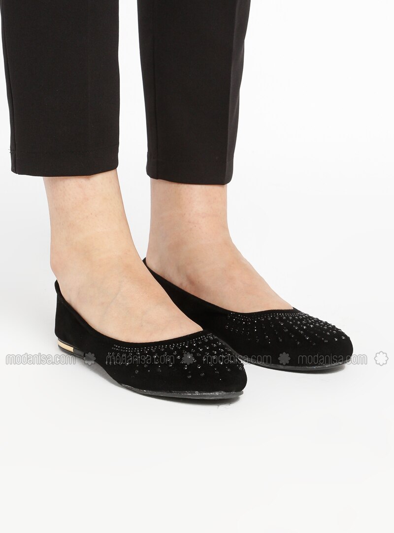 Black - Flat - Shoes