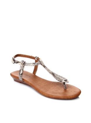 Beige - Sandal - Sandal - Shoestime