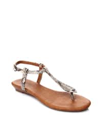Beige - Sandal - Sandal