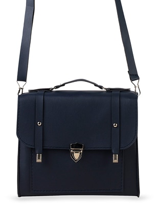 Navy Blue - Shoulder Bags - AKZEN