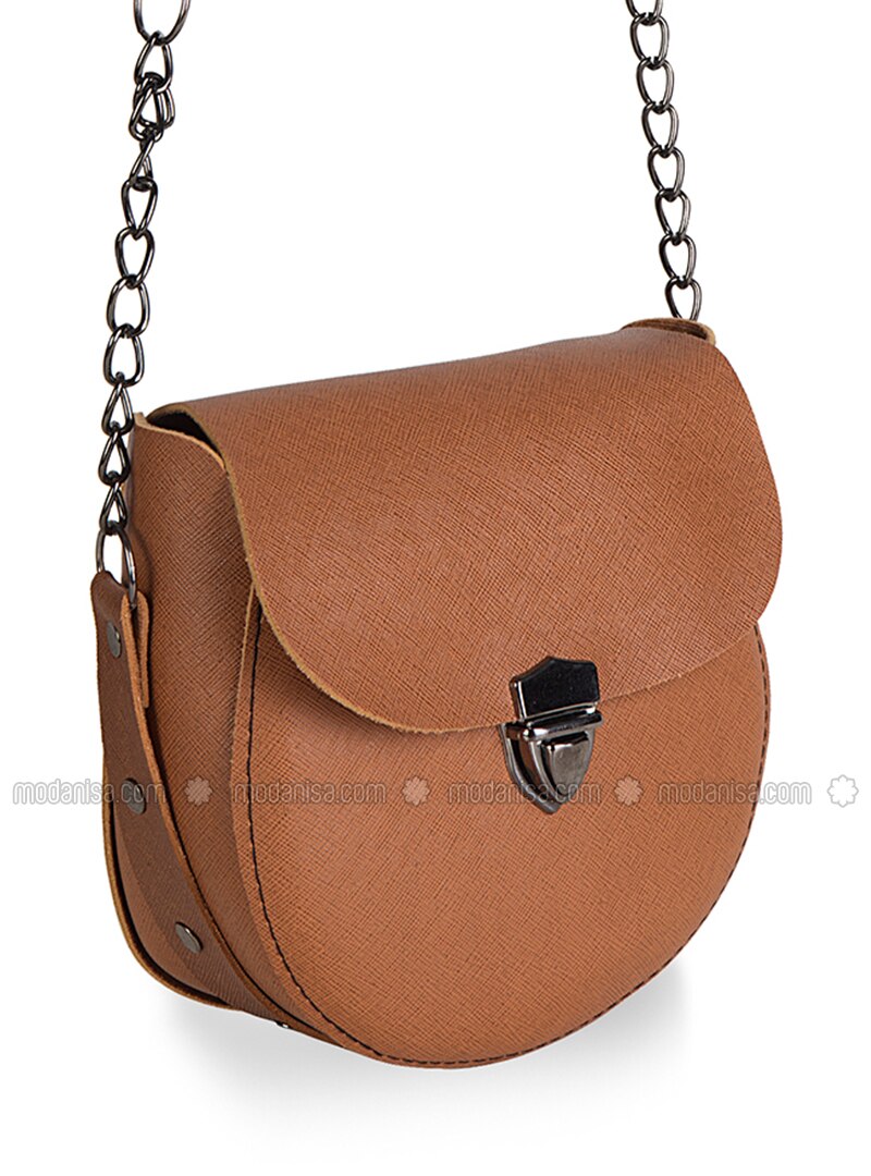 tan over the shoulder handbag