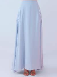 Blue - Fully Lined - Skirt
