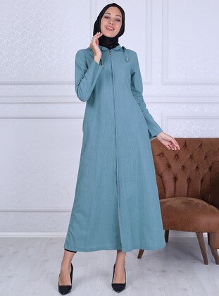 Blue - Unlined -  - Abaya - Night Blue Collection