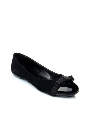 Black - Flat - Flat Shoes - Shoestime