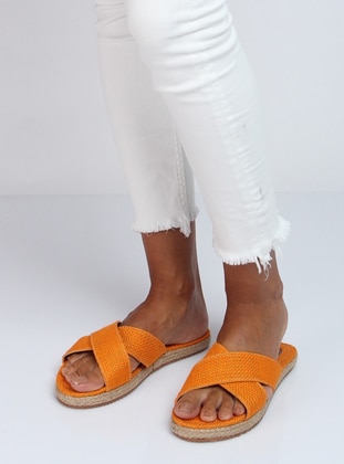 Orange - Sandal - Slippers - Shoestime