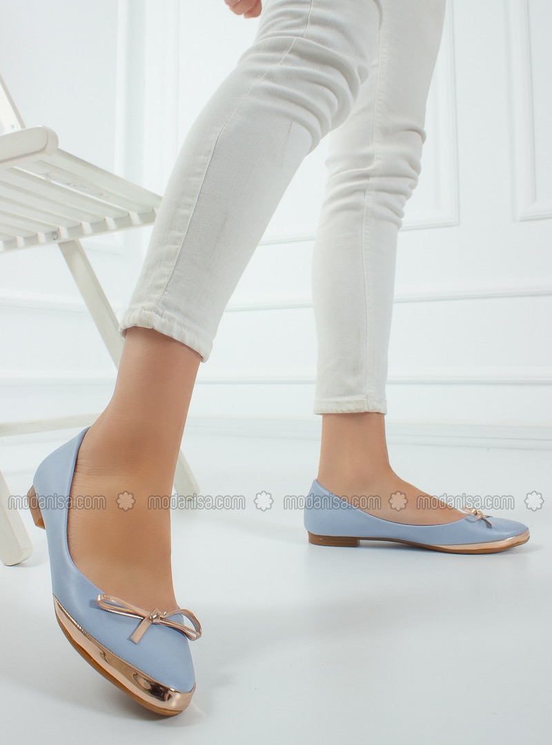 Baby Blue - Flat - Flat Shoes