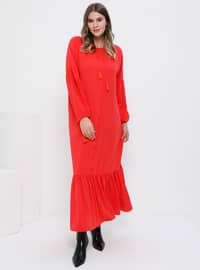 coral plus size dress