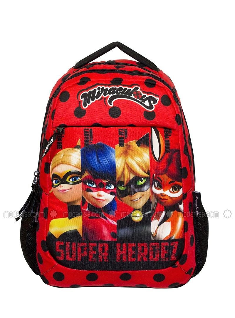 Miraculous Ladybug Kids Girls Backpack Rucksack Bag BNWT Red//Multi Uk Freepost