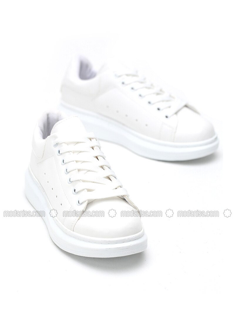 white casual shoes