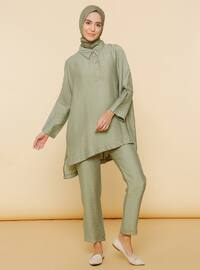 Su Yeşili - Astarsız kumaş - Viskon - Takım Elbise