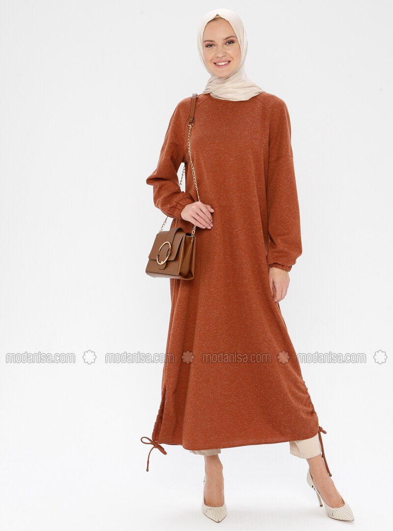 maroon linen dress