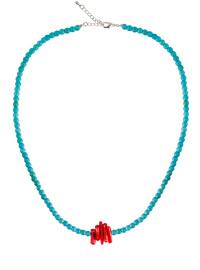 Coral - Turquoise - Necklace