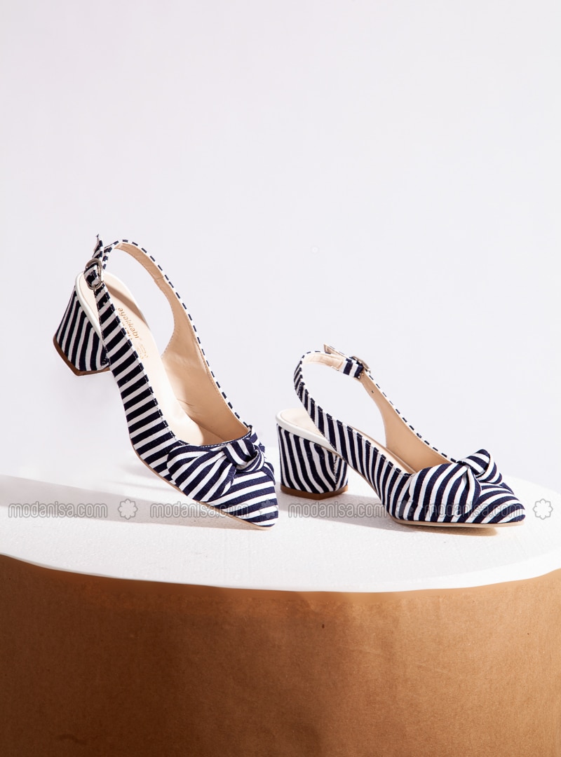 navy blue high heels