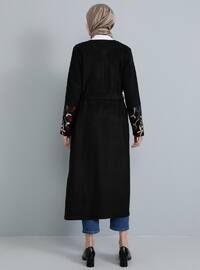 Black - Fully Lined - Acrylic - - Coat