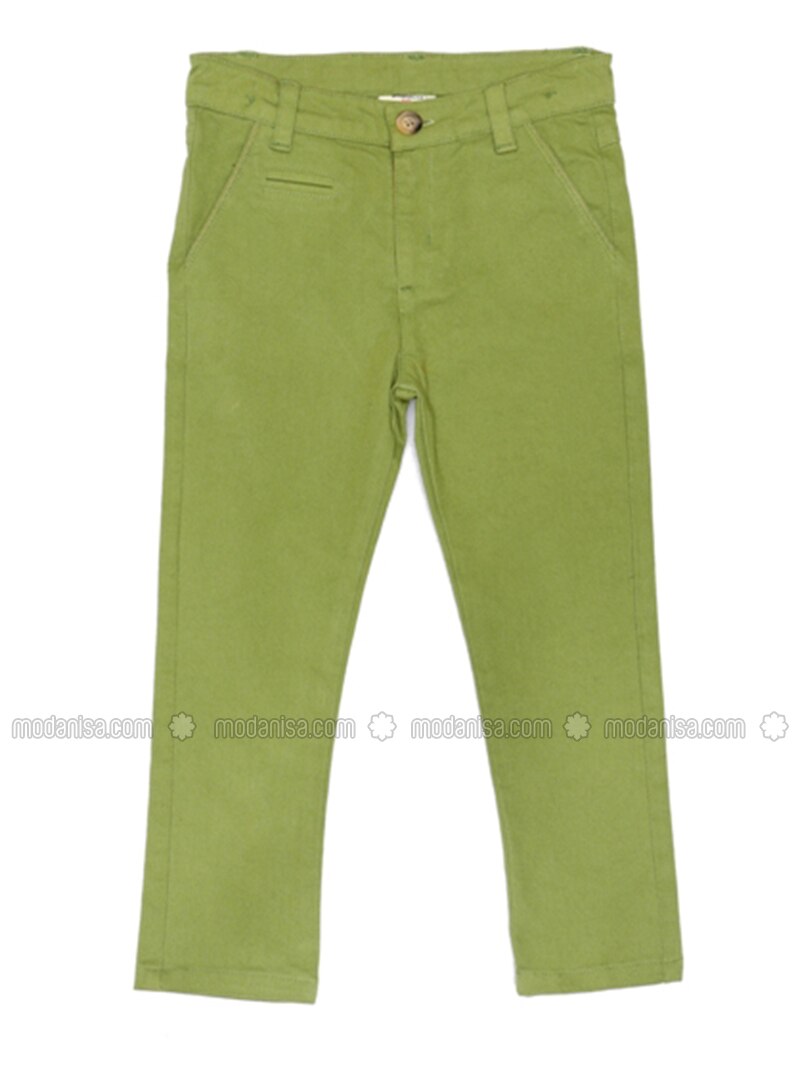 kids green jeans