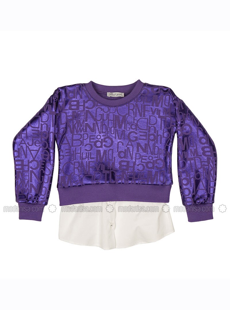 girls purple sweatshirt