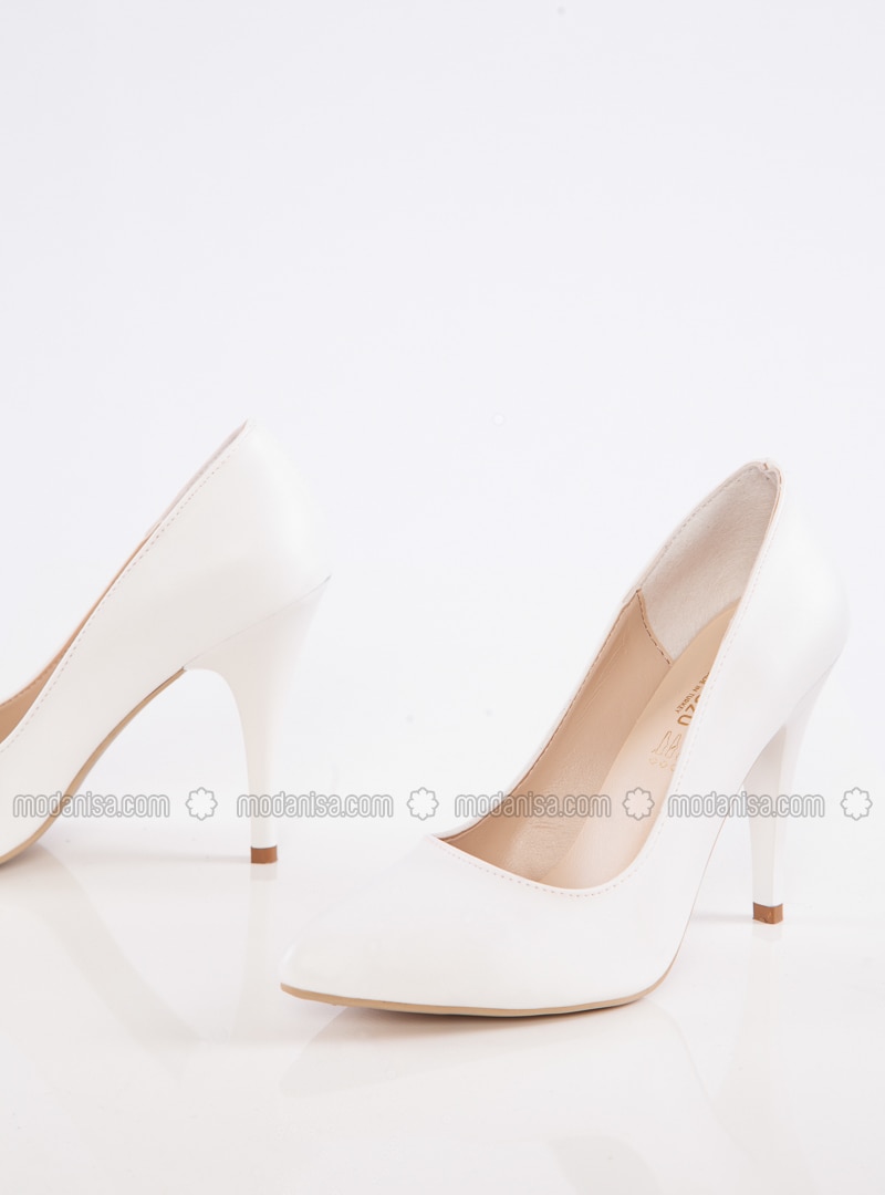 White - High Heel - Shoes