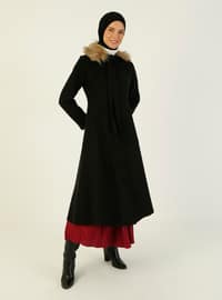 Black - Fully Lined - Point Collar - Coat
